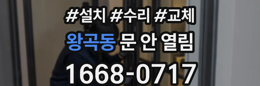 왕곡동 문 안 열림