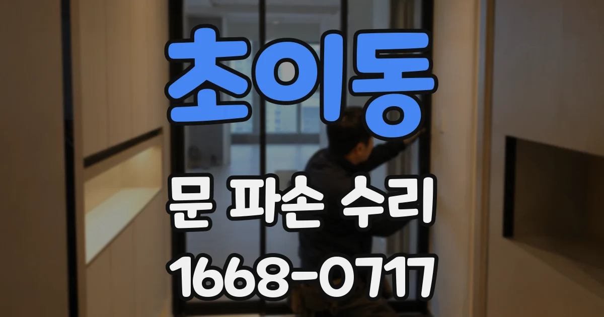 초이동 문 파손 수리