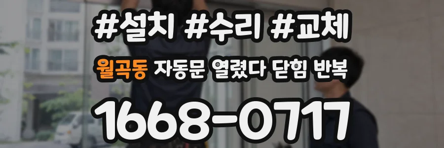 월곡동 자동문 열렸다 닫힘 반복