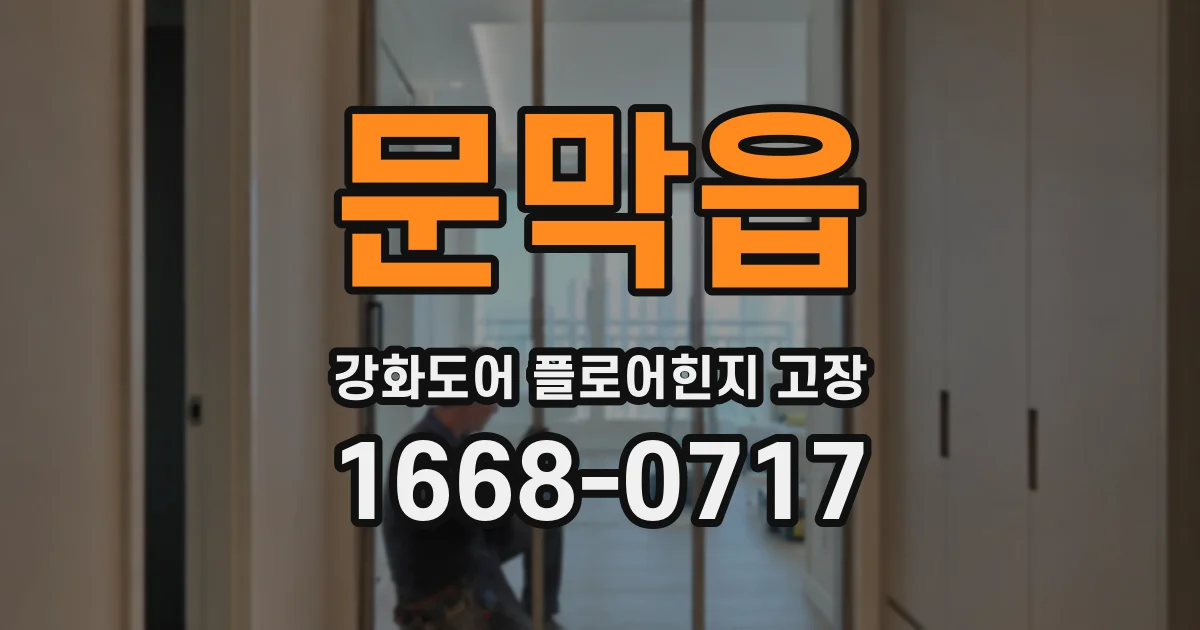 문막읍 강화도어 플로어힌지 고장