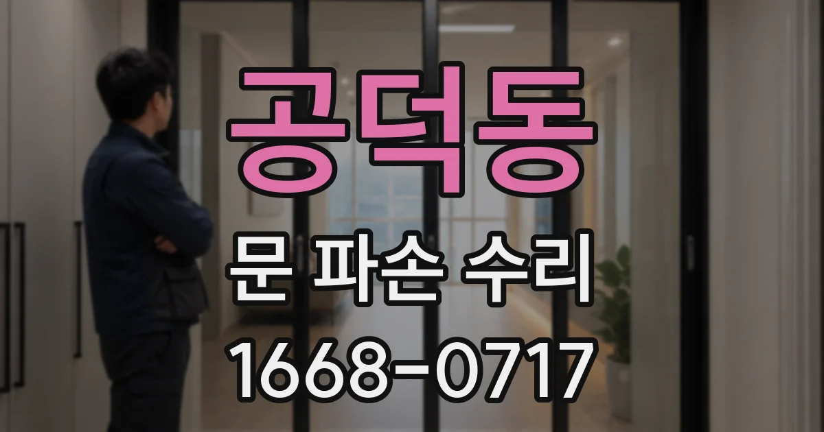 공덕동 문 파손 수리