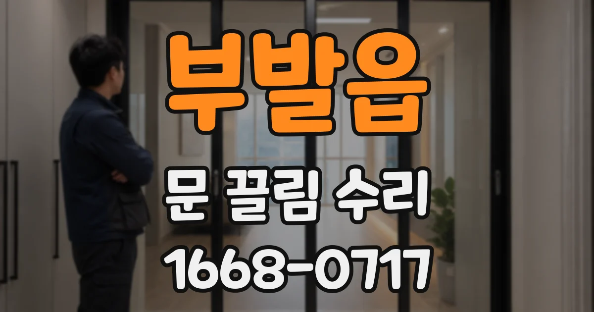 부발읍 문 끌림 수리