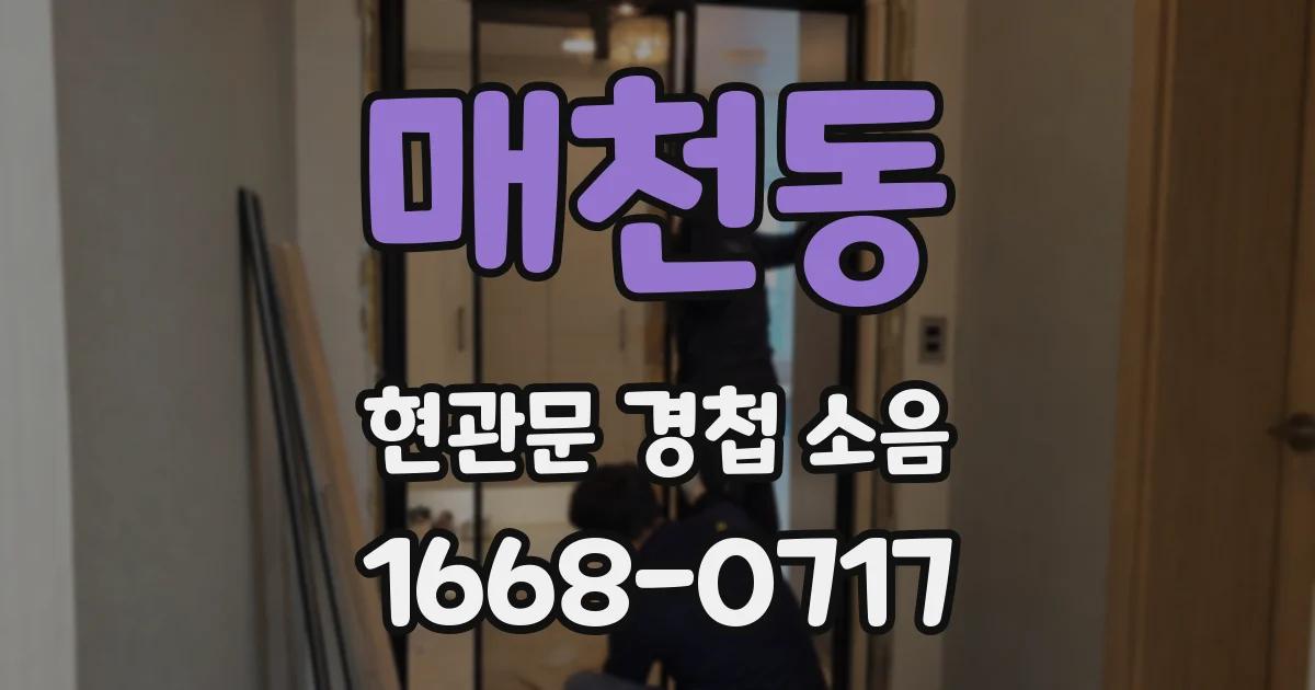 매천동 현관문 경첩 소음