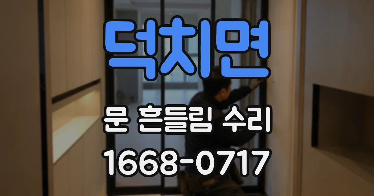 덕치면 문 흔들림 수리