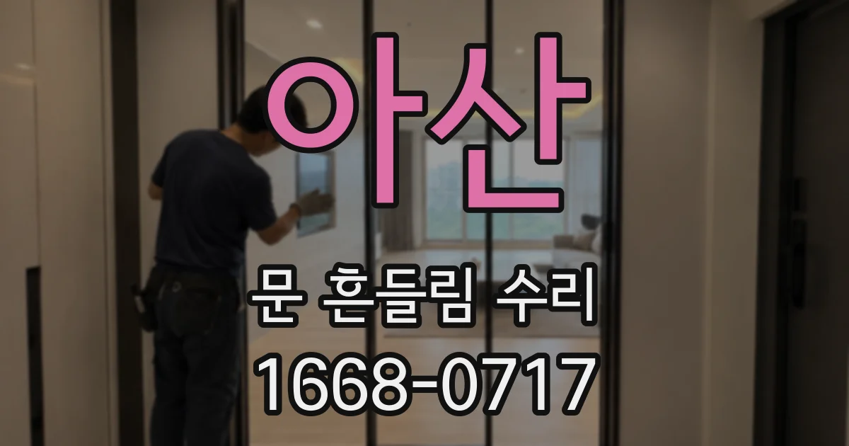 아산 문 흔들림 수리