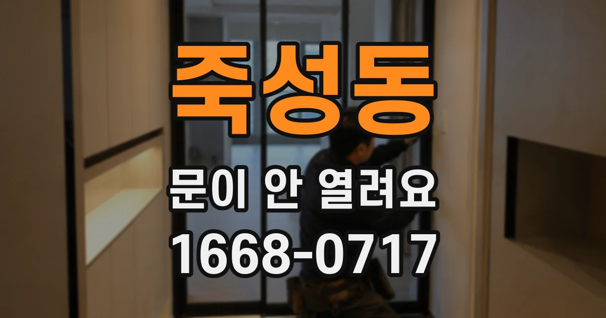 죽성동 문이 안 열려요