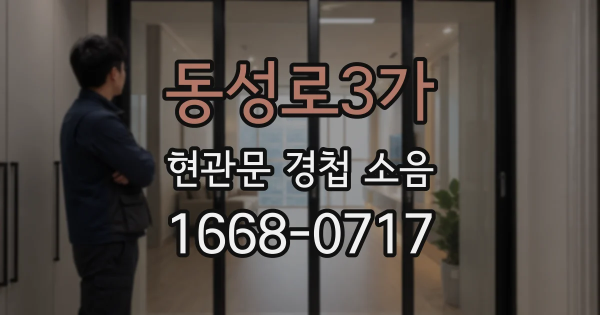 동성로3가 현관문 경첩 소음