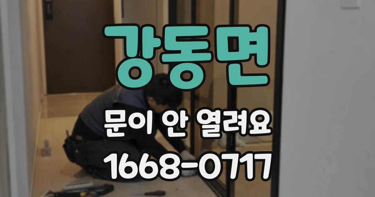 강동면 문이 안 열려요