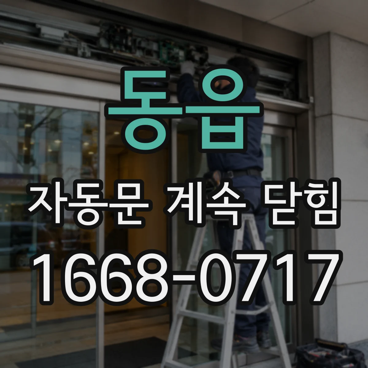 동읍 자동문 계속 닫힘