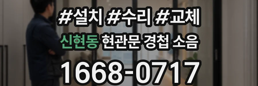 신현동 현관문 경첩 소음