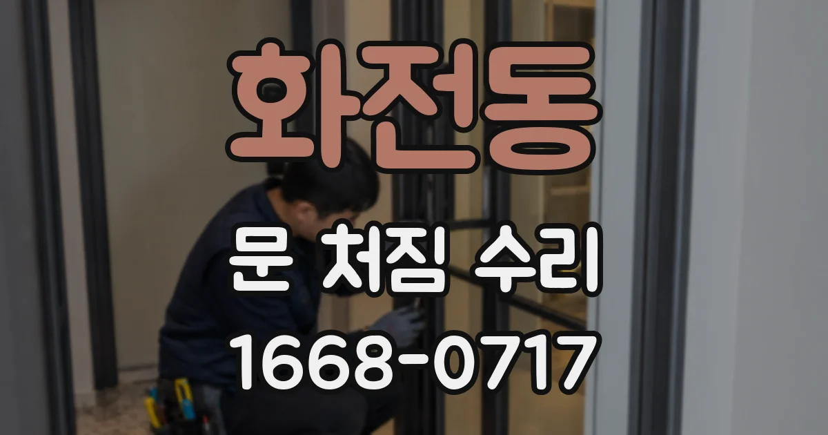 화전동 문 처짐 수리