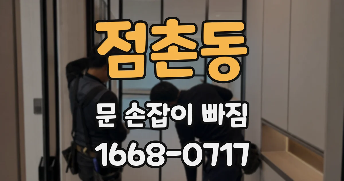 점촌동 문 손잡이 빠짐