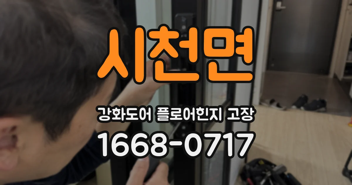 시천면 강화도어 플로어힌지 고장