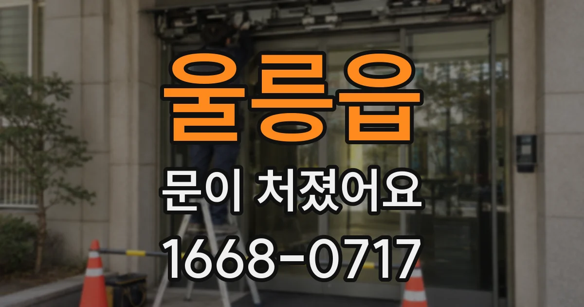 울릉읍 문이 처졌어요