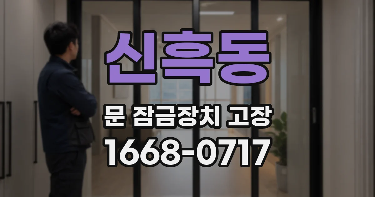 신흑동 문 잠금장치 고장