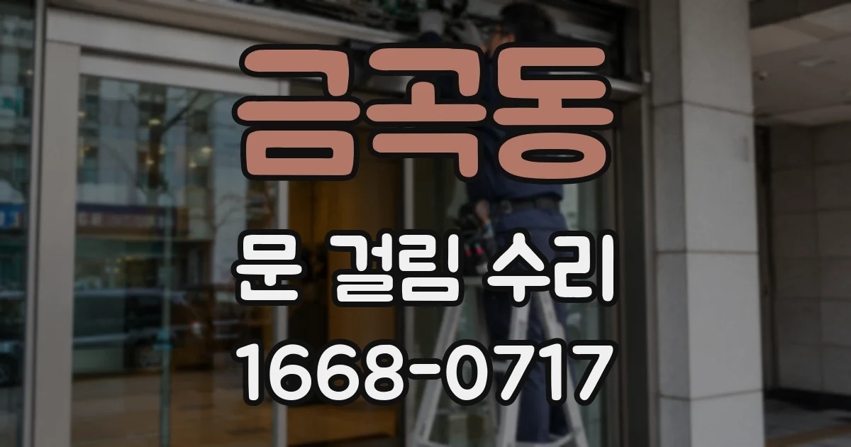 금곡동 문 걸림 수리