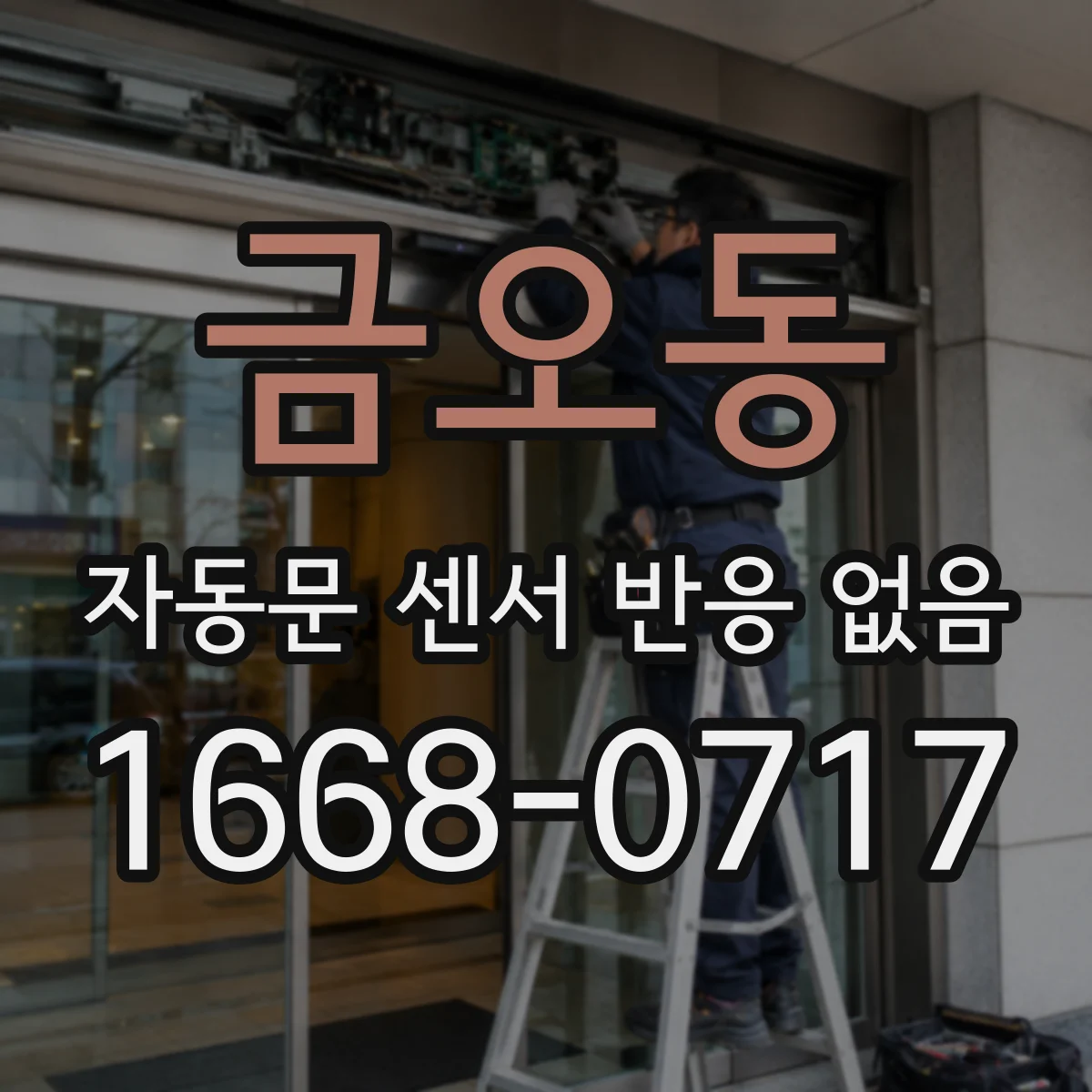 금오동 자동문 센서 반응 없음