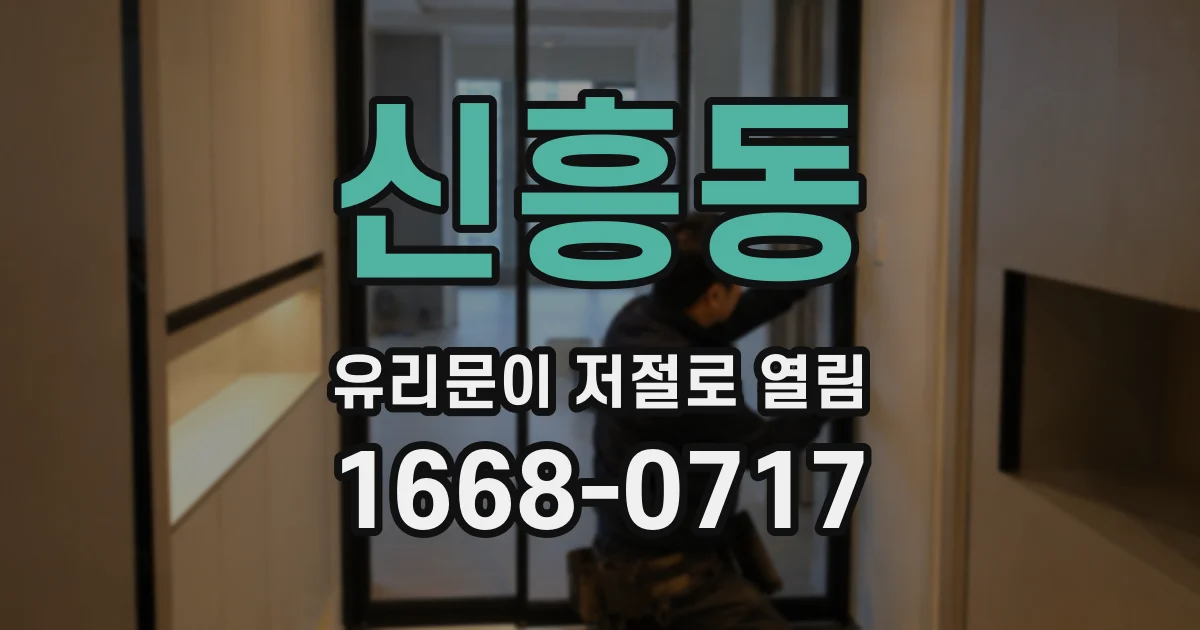 신흥동 유리문이 저절로 열림