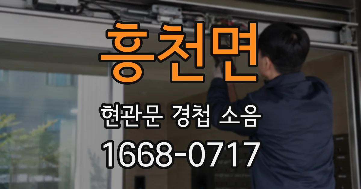 흥천면 현관문 경첩 소음