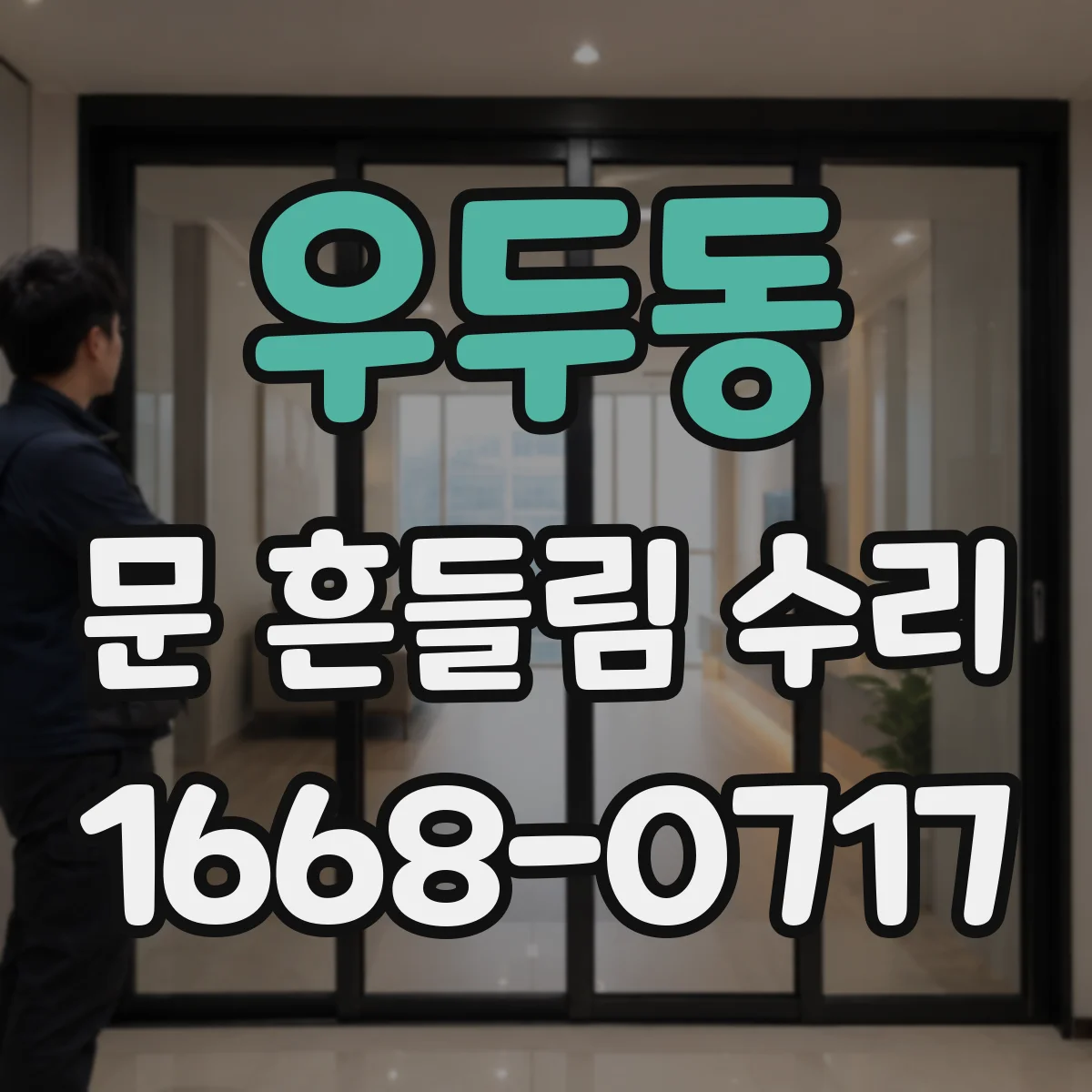 우두동 문 흔들림 수리