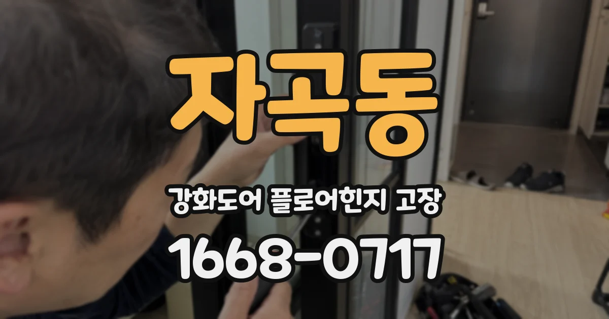 자곡동 강화도어 플로어힌지 고장