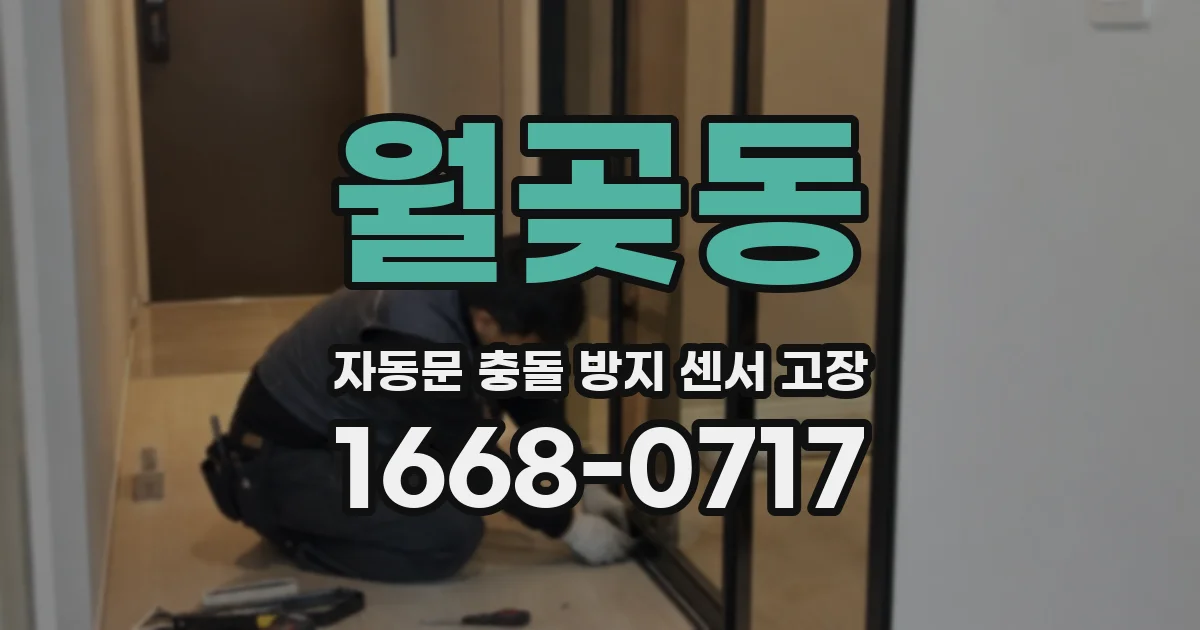 월곶동 자동문 충돌 방지 센서 고장