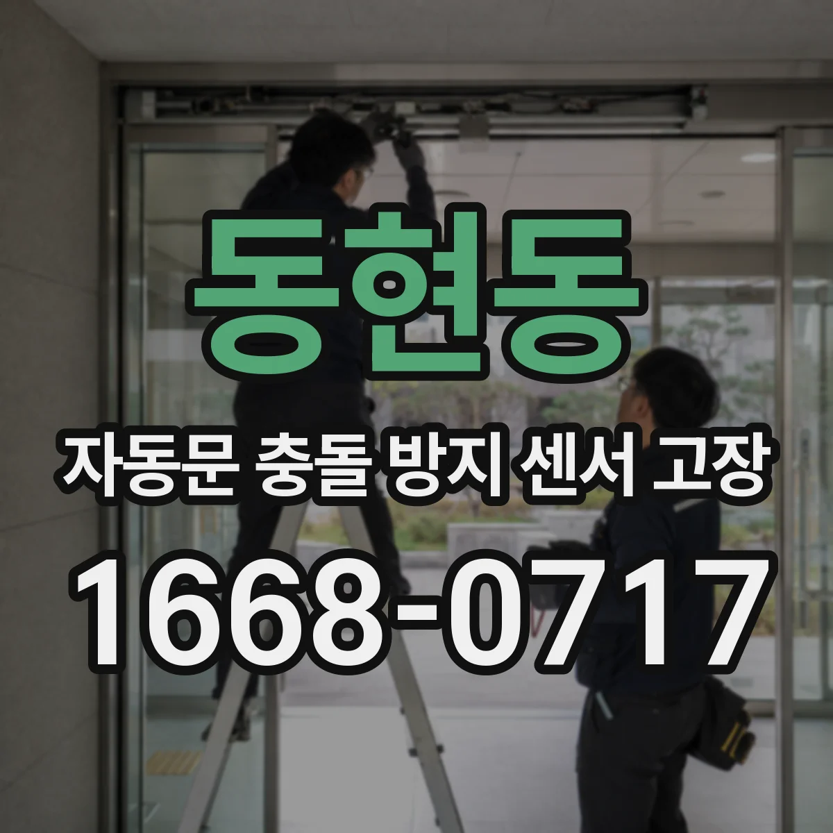 동현동 자동문 충돌 방지 센서 고장