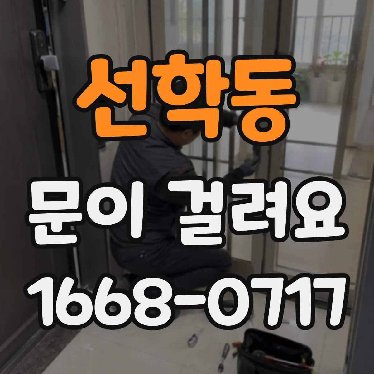선학동 문이 걸려요