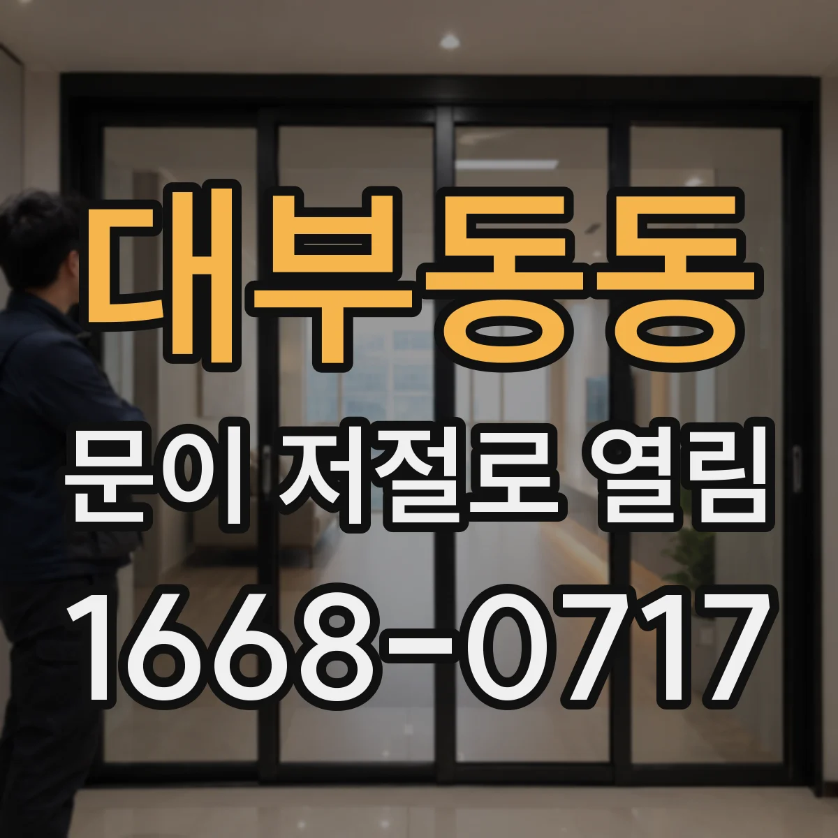 대부동동 문이 저절로 열림