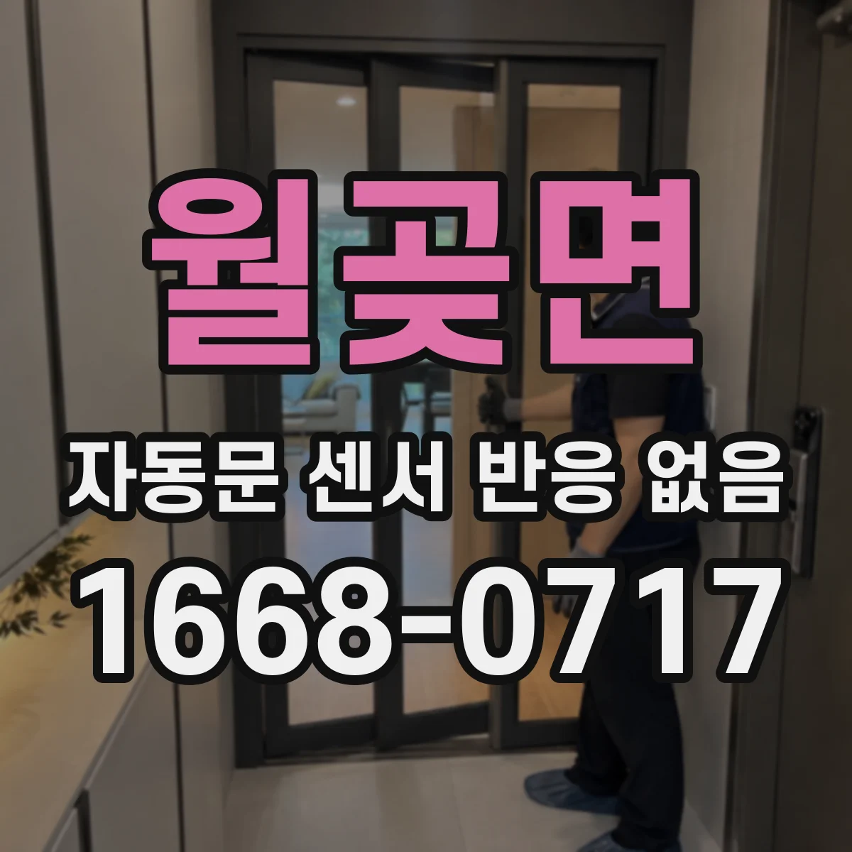 월곶면 자동문 센서 반응 없음
