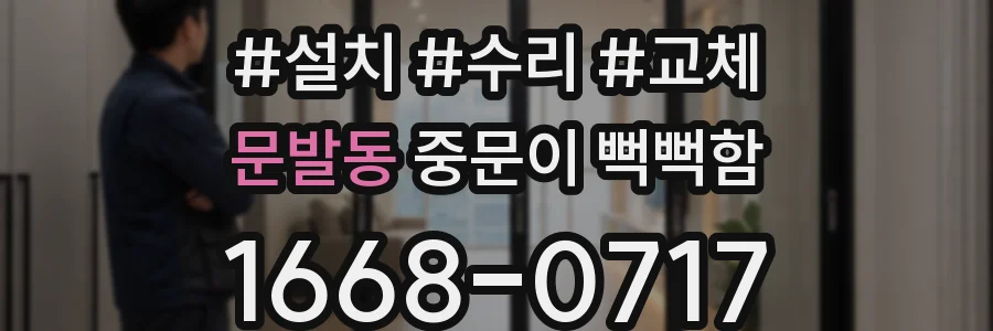문발동 중문이 뻑뻑함