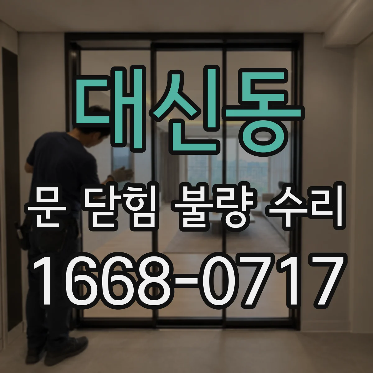 대신동 문 닫힘 불량 수리