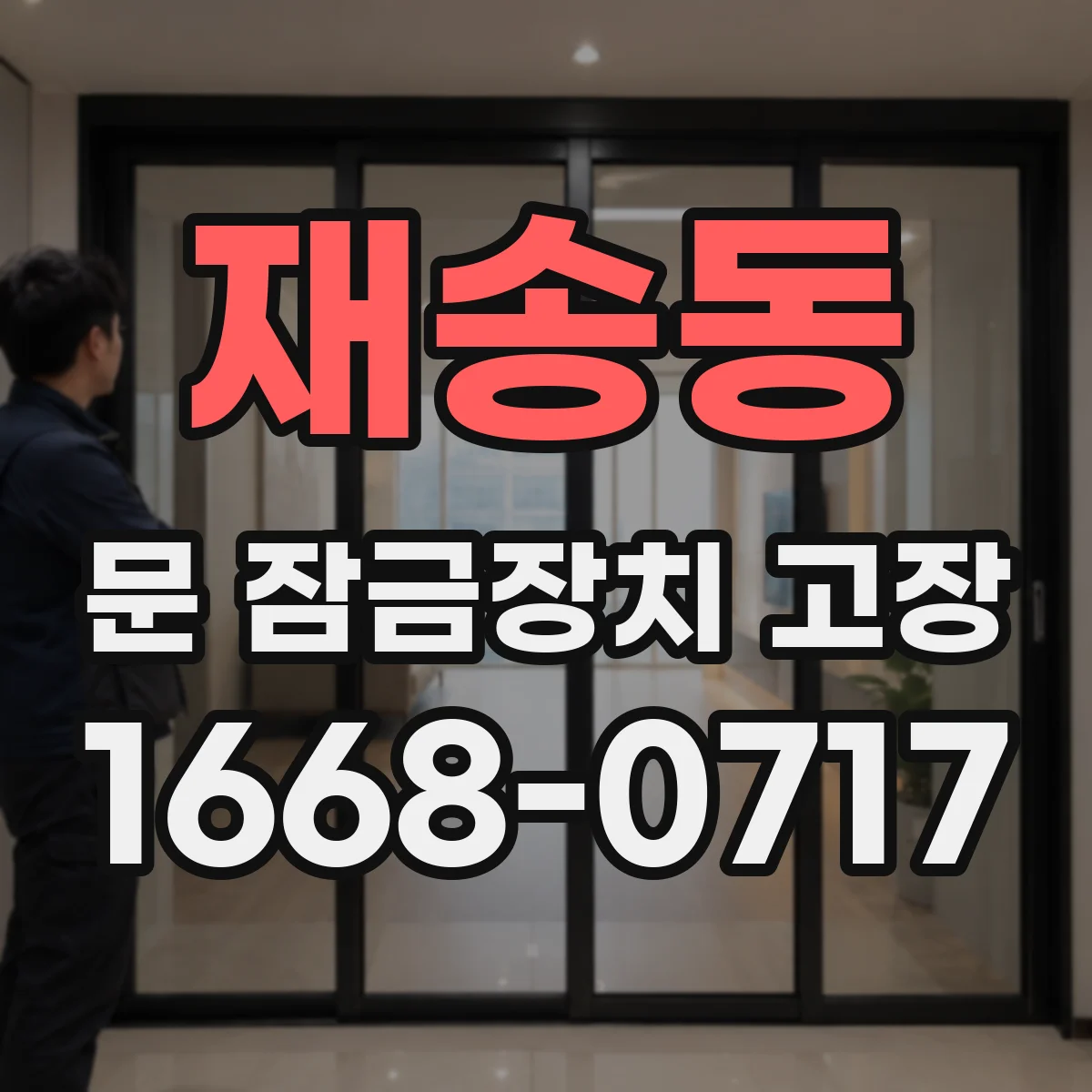재송동 문 잠금장치 고장 문 손잡이 조작해도 해제 안 될 때 원인