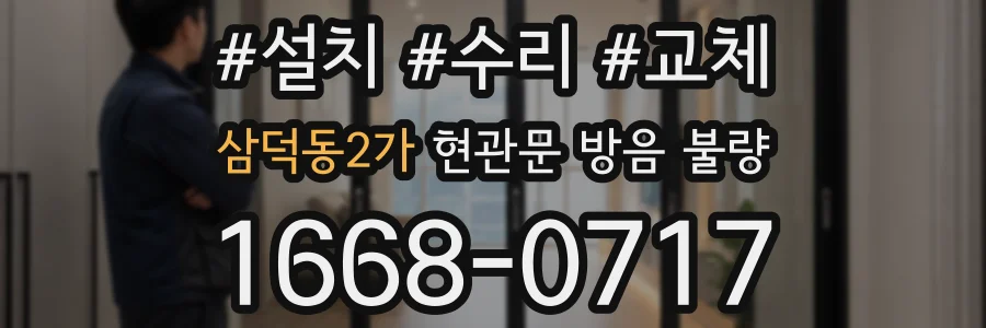 삼덕동2가 현관문 방음 불량