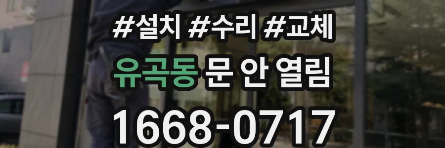 유곡동 문 안 열림