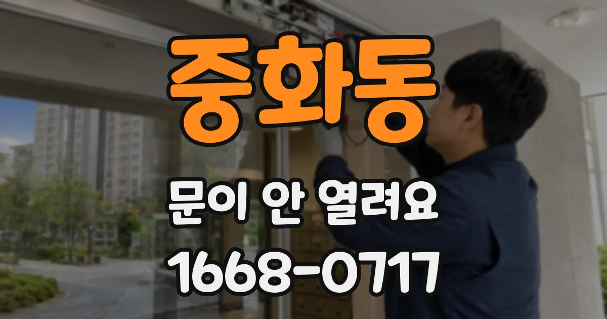 중화동 문이 안 열려요