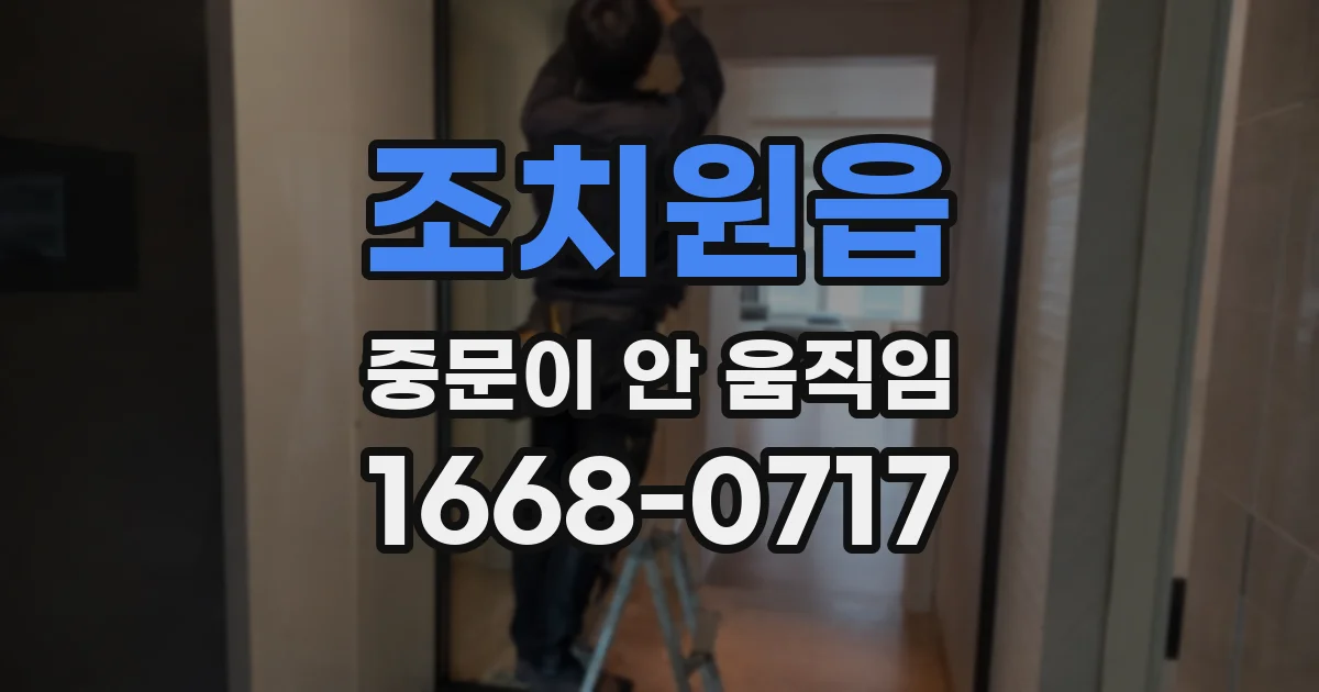 조치원읍 중문이 안 움직임