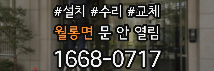 월롱면 문 안 열림