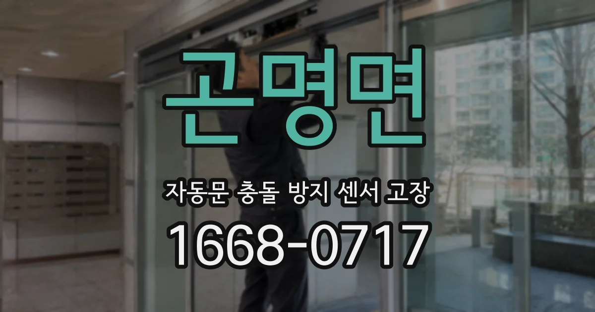 곤명면 자동문 충돌 방지 센서 고장