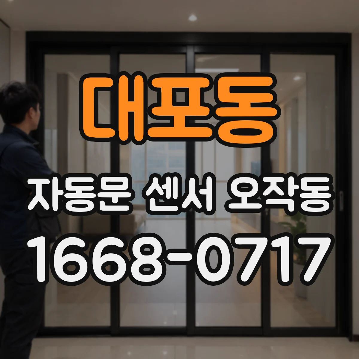 대포동 자동문 센서 오작동