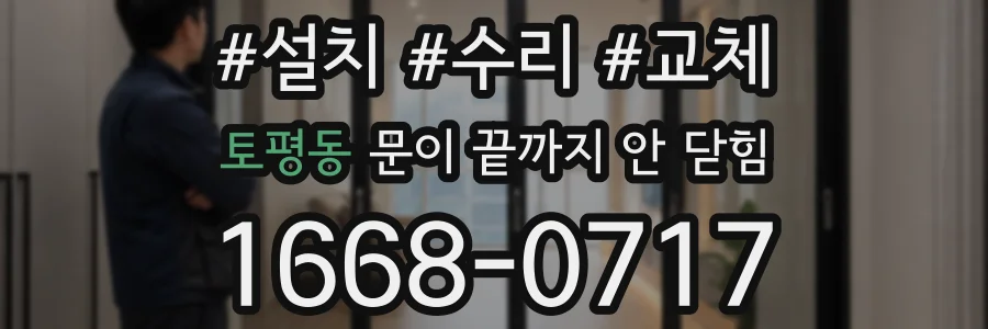토평동 문이 끝까지 안 닫힘