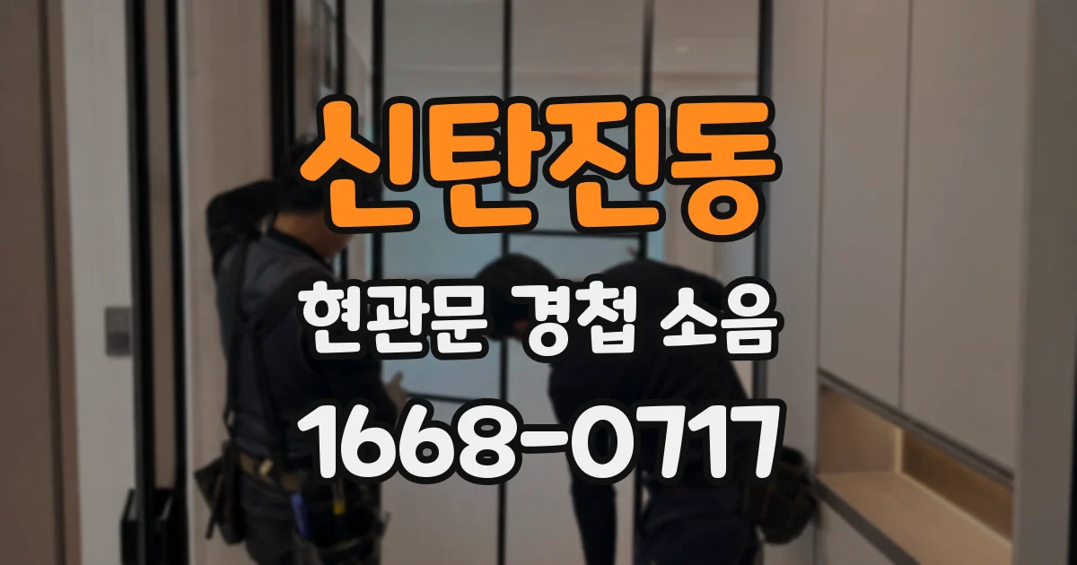 신탄진동 현관문 경첩 소음
