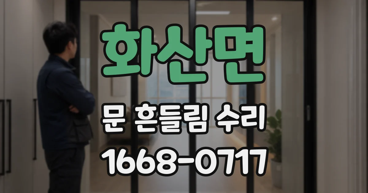 화산면 문 흔들림 수리