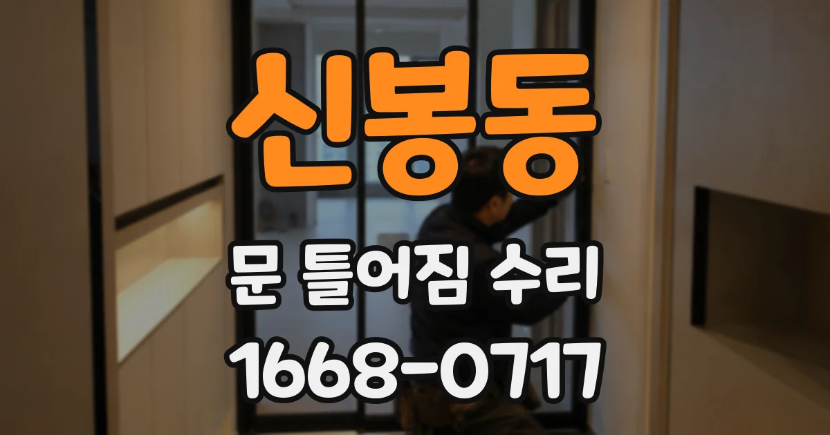 신봉동 문 틀어짐 수리