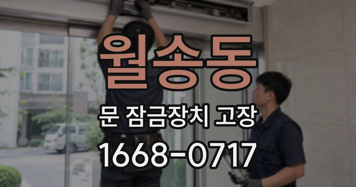월송동 문 잠금장치 고장