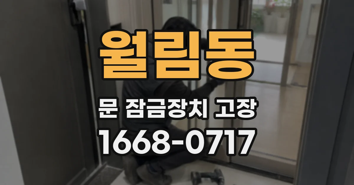 월림동 문 잠금장치 고장