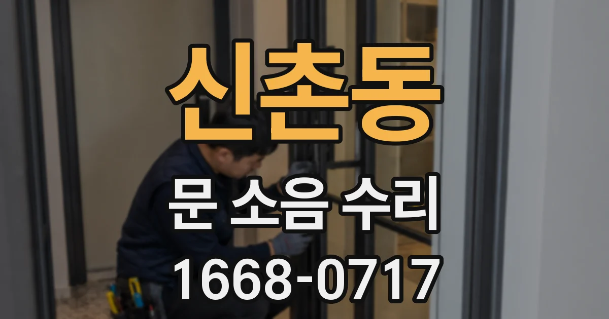 신촌동 문 소음 수리