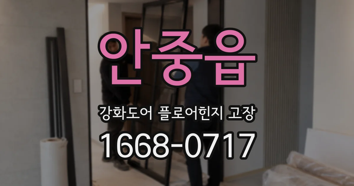 안중읍 강화도어 플로어힌지 고장