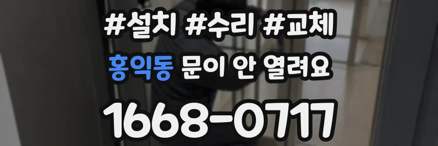 홍익동 문이 안 열려요