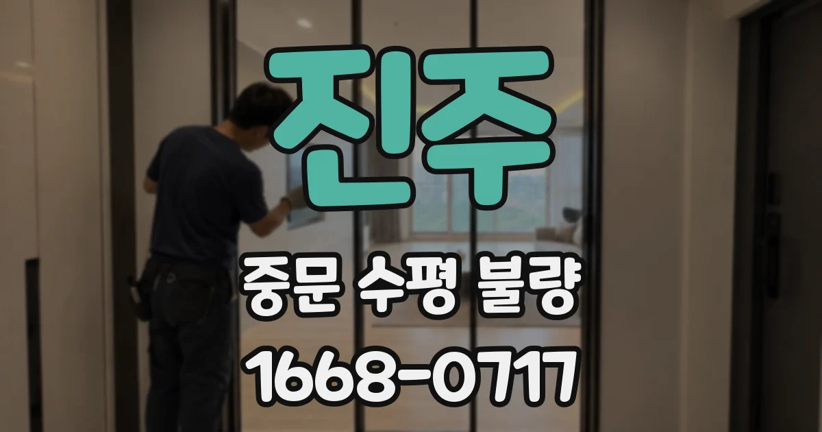 진주 중문 수평 불량